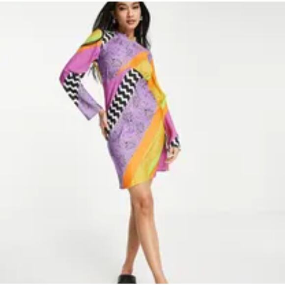 Never Fully Dressed Dresses & Skirts - Never Fully Dressed Colorful Patchwork Dress 2 NWT